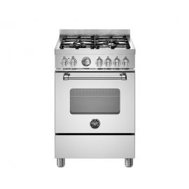 BERTAZZONI MAS64L1EXC Κουζινα Ηλεκτρικη με Εστίες Αερίου 60cm Inox